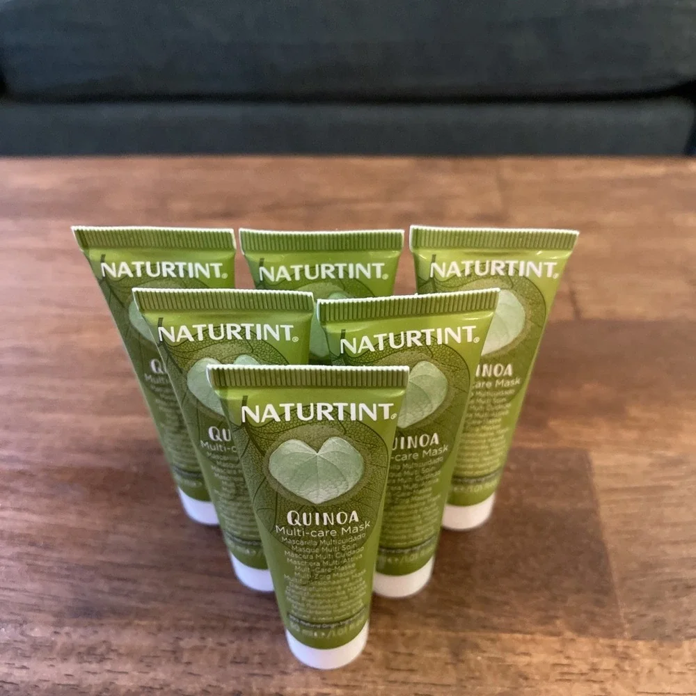 6 Tubes NATURTINT Quinoa Multi Care Mask For Hair  New 1.01 Oz 30 Ml Travel mini